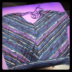 Double V neck kimono style shirt